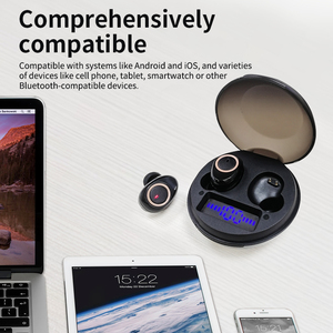 <strong>Bluedio</strong> D3 Wireless Earphone Portable Earbuds Touch Control BT 5.1 in Ear Headset With Charging Case Battery Display