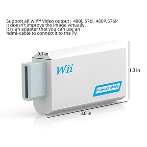 1080P Wii HD แบบ Full HD เป็นอะแดปเตอร์แปลง HDMI สำหรับ Nintendo Wii HDMI-เข้ากันได้กับแจ็คเสียงและเอาต์พุต3.5มม. - Product Image 6