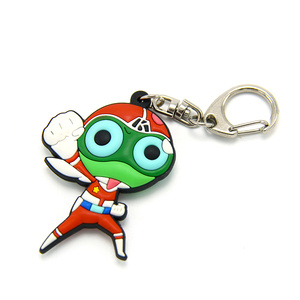 Tùy chỉnh phim hoạt hình 2D 3D mềm cao su PVC Keychain Anime <span class=keywords><strong>Keroro</strong></span> Silicone vòng chìa khóa cho chương trình khuyến mãi & Carabiners - Product Image 5
