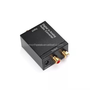 Fibra óptica Coaxial Rca 3,5mm Digital a analógico R/l Rca Convertidor de audio Toslink Spdif Convertidor digital a analógico - Product Image 3
