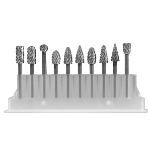 10Pcs 3*6mm Carving <strong>Carbide</strong> Burr Set 1/8" 3mm Shank Double Cut Tungsten Rotary File Kit <strong>Quality</strong> <strong>Die</strong> <strong>Grinder</strong> Router <strong>Bit</strong> for Metal
