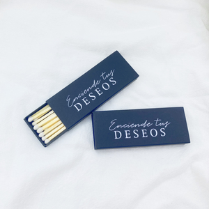 Fabrika Matchbox özel Matchstick puro 3 inç mum tütsü ahşap logo ile güvenli otel toplu kutusu maç