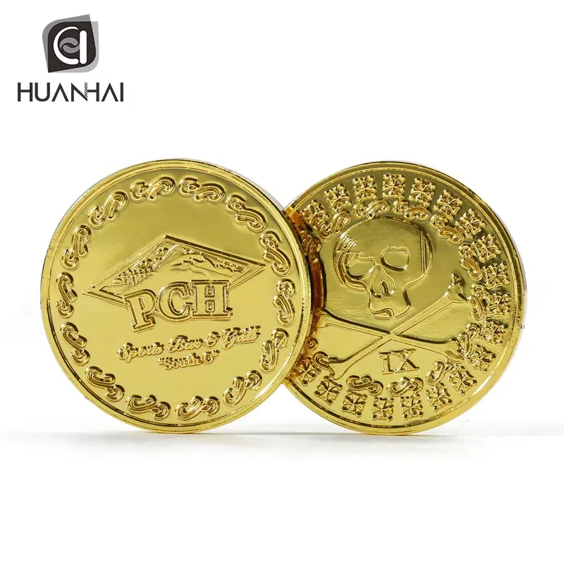 Золотые монеты с металлическим покрытием и 3D логотипом на заказ