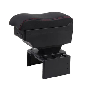 Abiram Universal Car <strong>Center</strong> Console Storage Box Arm Rest Pillow Box with Holder USB - Product Image 1