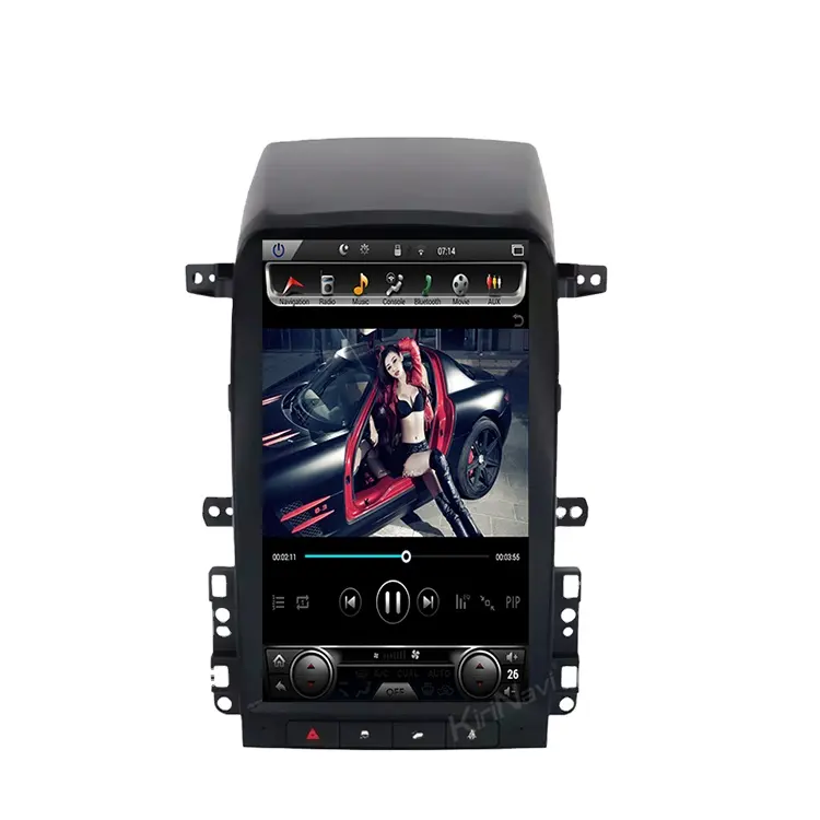 KiriNavi Màn Hình Thẳng Đứng Android 10.0 13.6 ''Tựa Đầu Dvd Player Cho Chevrolet Captiva 2008-2012 Android Car Stereo Navigation