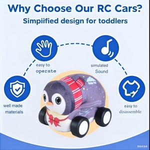 R/C Plush <strong>Toys</strong> Cartoon Wild Wonders Cars DIY Assemble and Disassemble Compatible with Building Blocks with Music - Product Image 4
