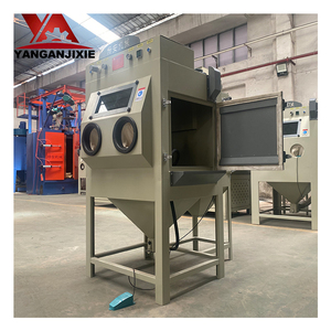 YA-9070 Manual Sand <strong>Blasting</strong> Cabinet <strong>Small</strong> Size Dust-free Sandblasting Machine Rust Removal with Sand
