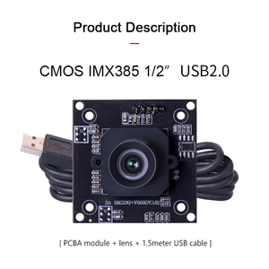 14209 1080P IMX385 industriale modulo fotocamera 4.3mm 80 gradi senza distorsioni CMOS 60fps usvc USB per la visione artificiale - Product Image 3