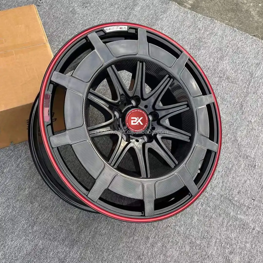 Manufacturer price 20 21 22 23 24 inch rims carbon fiber cover custom alloy forged 5x112 5x120 5x114.3 wheels rim
