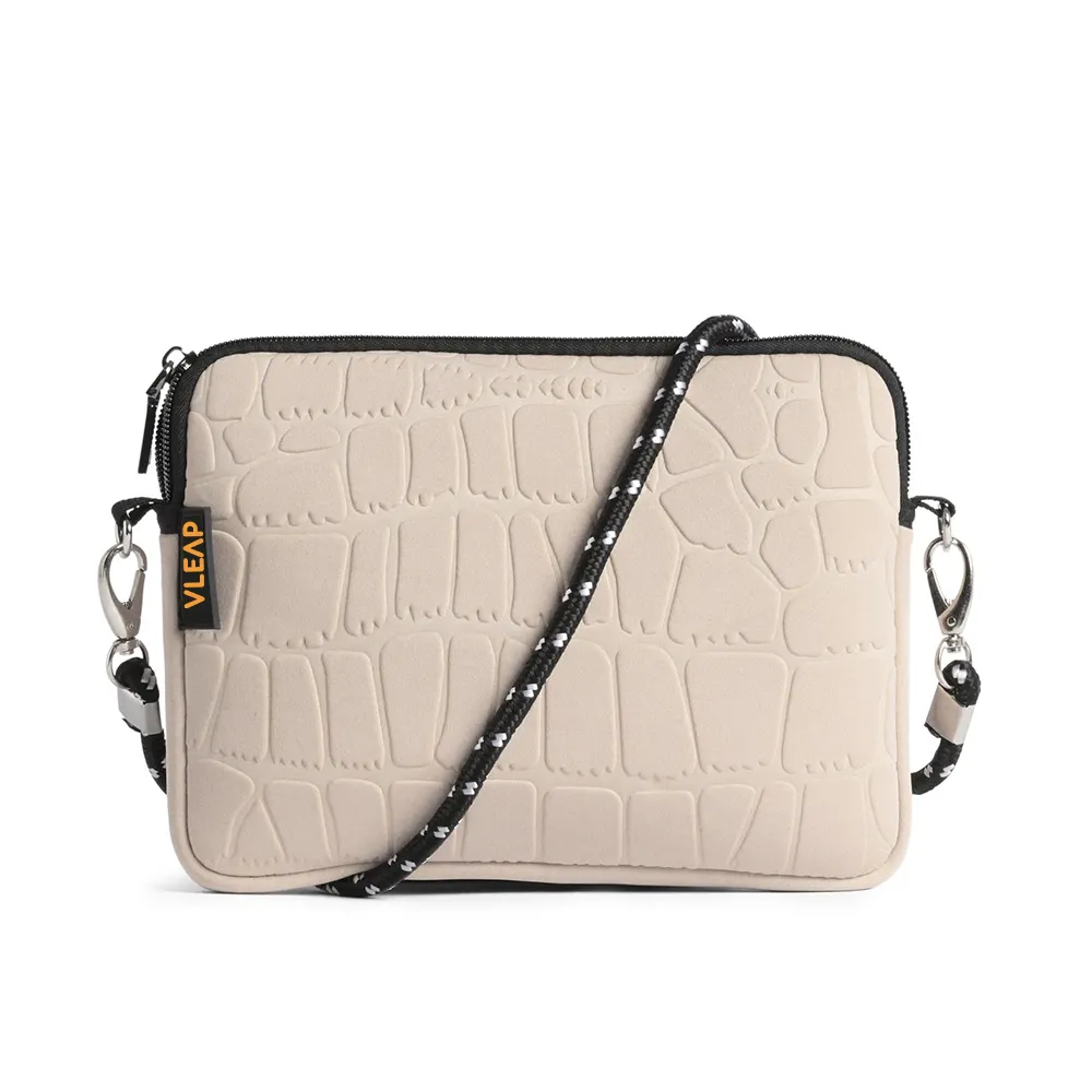 Venda por atacado Designer de Moda embreagem saco envelope crossbody ombro neoprene com alça de corda