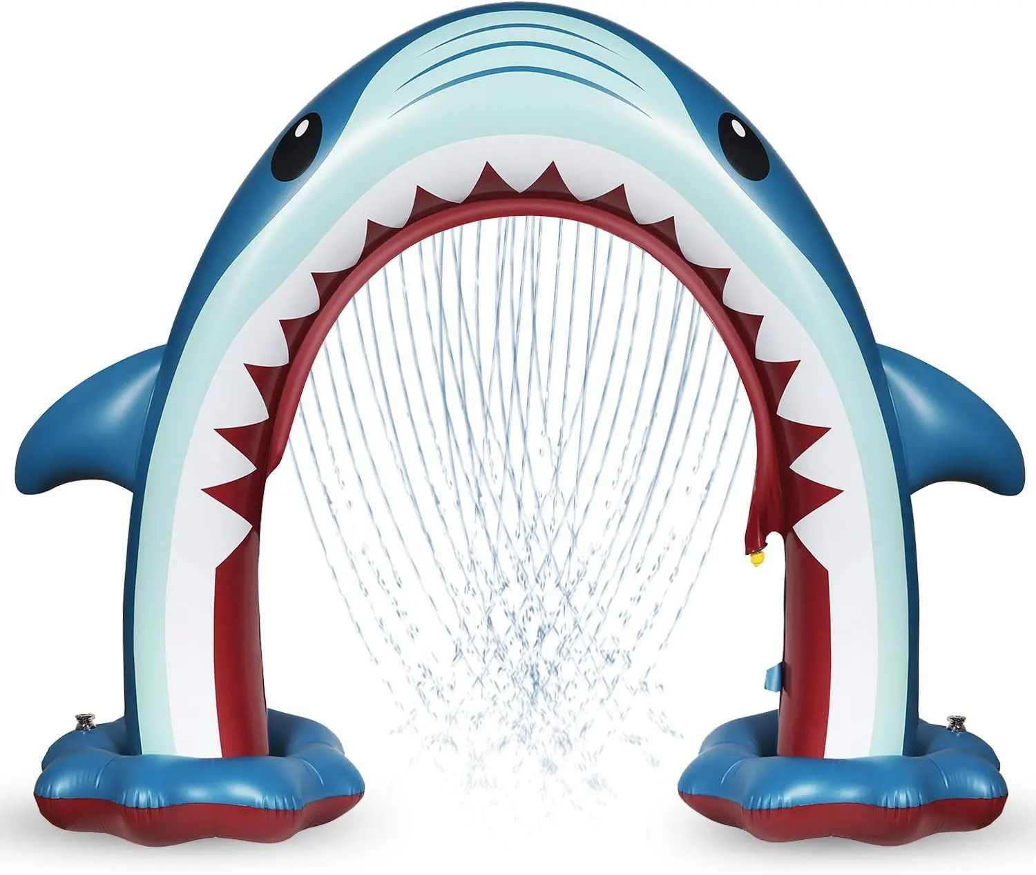 Спринклер, надувные игрушки с акулой
