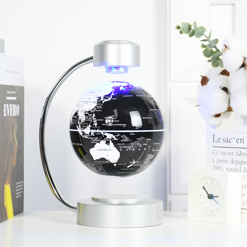 Globe d'éclairage blanc noir et blanc
