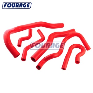Honda Civic b-serisi tip R B16A B16B DC2 EK4 EK9 için Fourage radyatör kauçuk silikon hortum kiti - Product Image 5