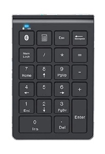 Teclado numérico inalámbrico Bluetooth 22 teclas Mini teclado numérico para portátil, escritorio, PC Windows, iOS, Android