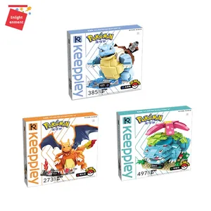 Giáo dục Khối xây dựng pokemonedly lắp ráp đồ chơi thiết lập có tính năng Charizard mewtwo Pikachu khớp nối đồ chơi cho bé - Product Image 2