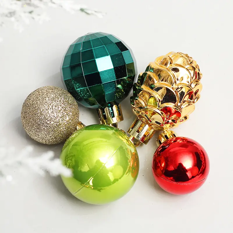 78 piezas Vintage inastillables adornos colgantes a granel bolas de Navidad adornos conjunto para árboles de Navidad fiesta de vacaciones