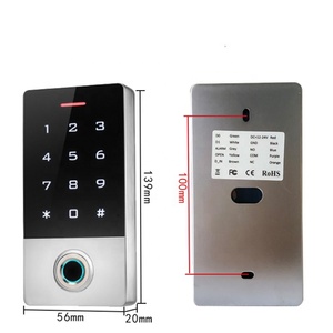IP68 impermeabile Standalone porta di controllo di accesso con tastiera Touch e biometrica RFID riconoscimento di impronte digitali funzione di visione notturna - Product Image 6
