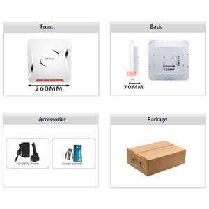 Sistema di controllo dell'accesso del veicolo impermeabile a lungo raggio 20 metri Wiegand UHF RFID Antenna Reader ABS frequenza materiale 860-960MHz - Product Image 6