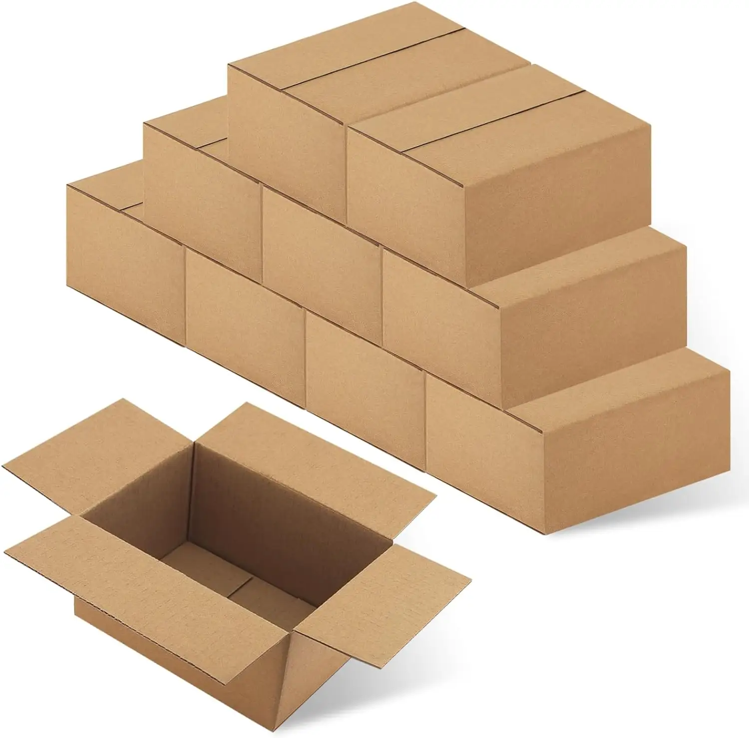 पैकिंग के लिए थोक बड़े आकार के कार्डबोर्ड शिपिंग मूविंग बॉक्स, पर्यावरण-अनुकूल छोटे कार्टन बॉक्स