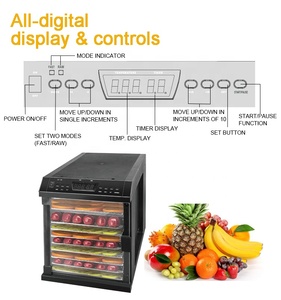 Food Dehydrator Machine with <strong>Digital</strong> <strong>Timer</strong> &amp; LED <strong>Temperature</strong> <strong>Control</strong> Home Food Dehydrator - Product Image 3