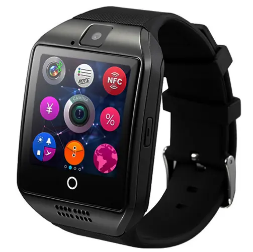 모바일 시계 전화 블루 치아 Smartwatch Q18 Sim 카드