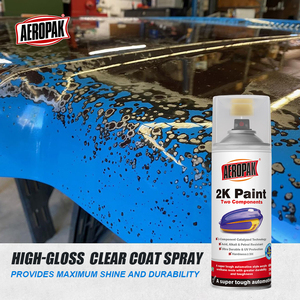 Aeropak 400ml Aerosol ô tô sửa chữa sơn sửa chữa sơn phủ chất lỏng màu trắng đen vàng Chrome mờ Acrylic 2K phun sơn - Product Image 2