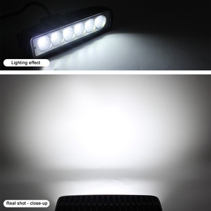פנס LED אוטומטי לרכב 18W אור עבודה אחד נורה פנס רכב ממקד אור לבן