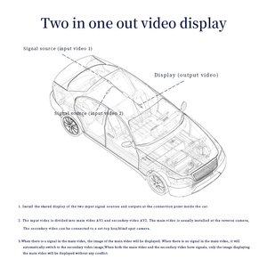 Entrada AV amarilla a 1 canal de salida, conmutador inteligente para monitores de cámara de DVD en el coche, Cable de conmutación automática de vídeo RCA, conmutador de vídeo