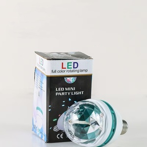 LEDマジック電球3w RGBカラー変更クリスタルボール効果DJディスコランプ自動回転ステージ使用 - Product Image 5