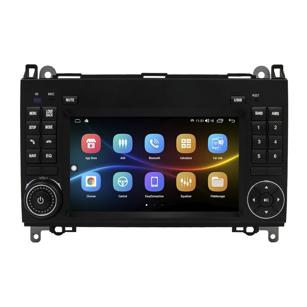 2 Din Android Car Radio For Benz A-class W169 2004-2012 Car Stereo Automotive Multimedia Video DVD Player GPS Navigation Carplay