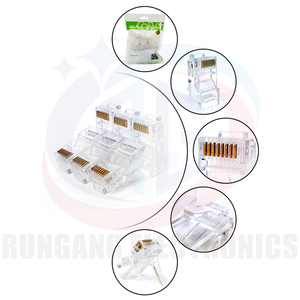 RG Ethernet vergoldeter RJ45-Anschluss Cat5/Cat5e 8 P8C UTP Modularer Stecker für Netzwerk kabels trom/Industrie für Computer zwecke - Product Image 5
