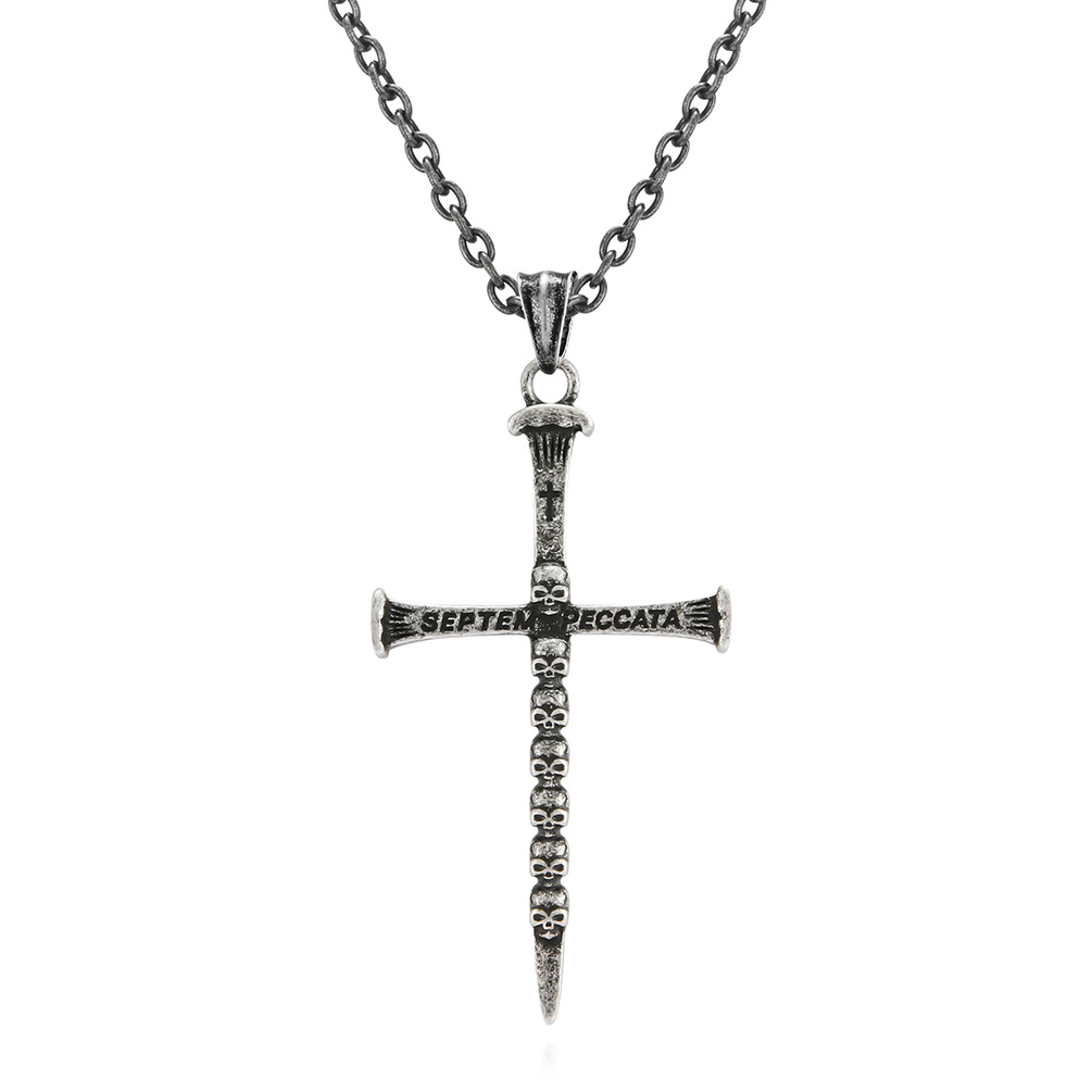 Argent antique PL004 avec chaîne 3*605cm