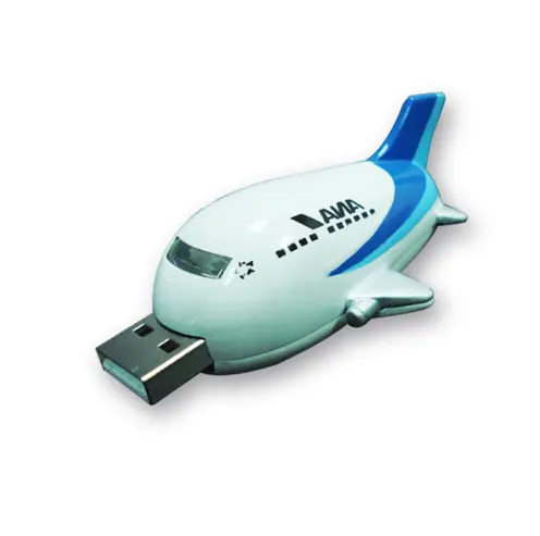 Plastic Vliegtuig-Vormige Usb Flash Drive Vliegtuig Usb Flash Disk Geheugen Drive Cadeau Driver