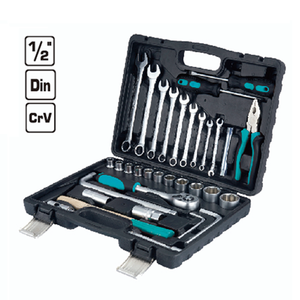 High Quality 33pcs <strong>1</strong>/4\&quot; Socket Set Plastic Hand <strong>Tools</strong> Including Ratchet Combination Wrench Bit Various OEM Options-Repair <strong>Kit</strong> - Product Image 1