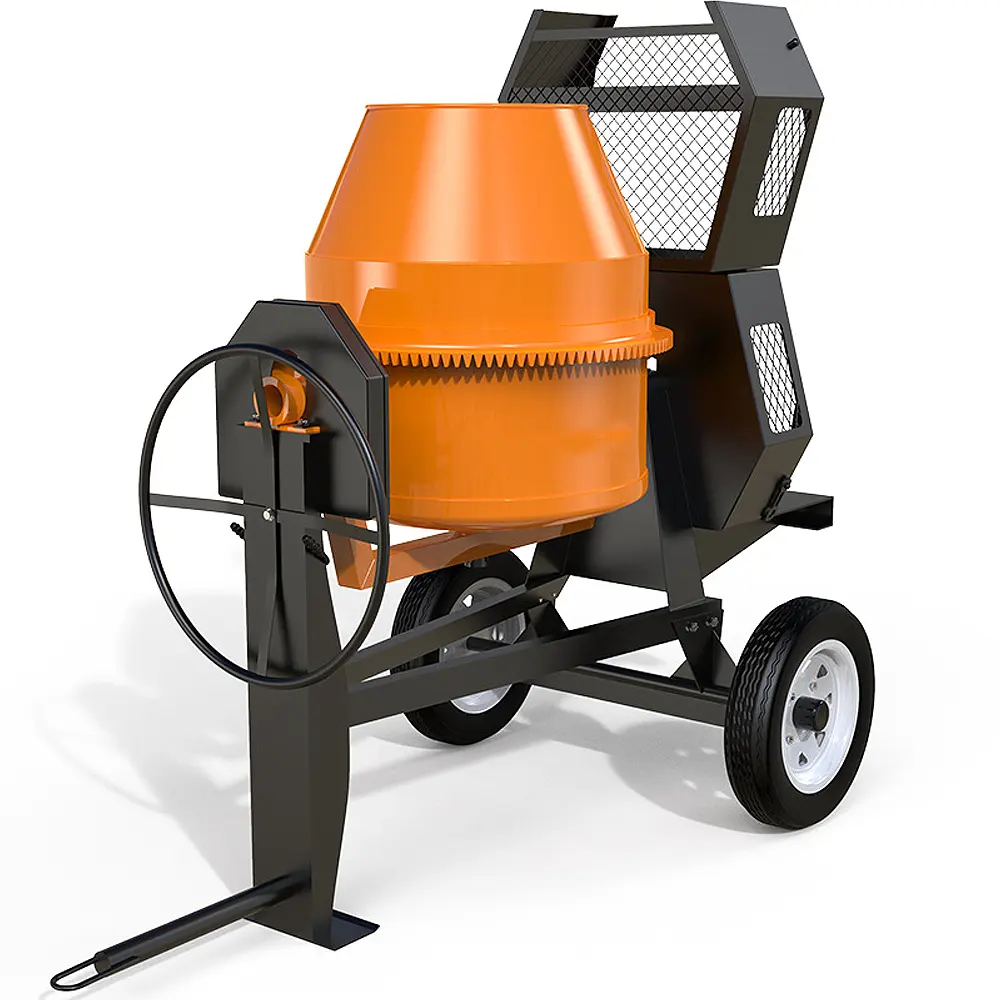 EB Mini Concrete Mixer 350 Liter Gasoline Drum Type Gasoline Engine Sand/Mortar/Cement Mixer