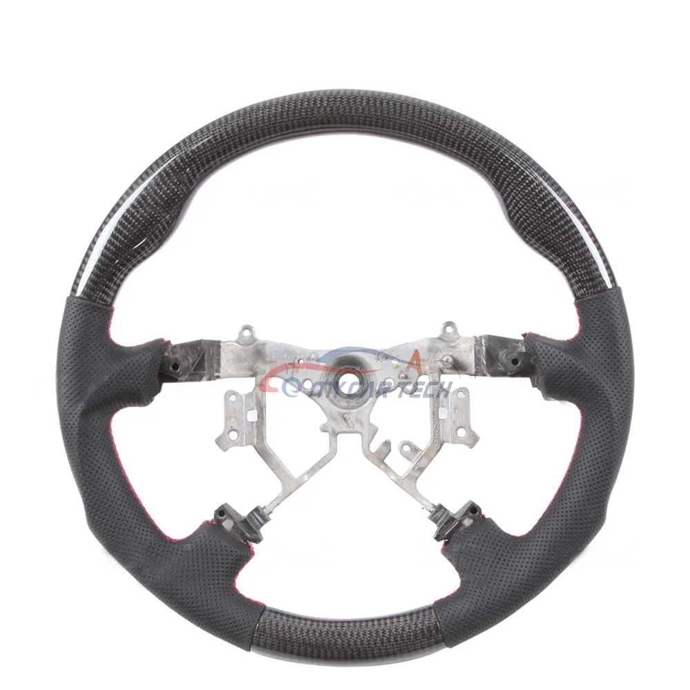 Wholesale Car Steering Wheel Fit For Toyota Crown 2008 Royal Saloon Hiilux Revo Fortuner Highlander Carbon Fiber Steering Wheel