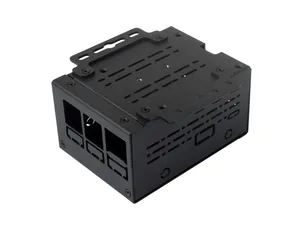 Custodia in metallo di qualità industriale (D) per lampone Pi 5, spazio interno più ampio, supporta l'installazione di ventole di raffreddamento personalizzate - Product Image 2