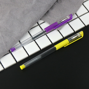 批发促销学校用黑色墨水耐用透明多色笔 - Product Image 3