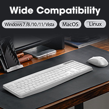 KOORUI Office Game <strong>Keyboard</strong> and Mouse Set, <strong>Computer</strong> PC Gaming Wireless Mouse and <strong>Keyboard</strong> Combo - Product Image 3