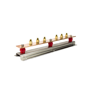 Electrical Earth <strong>Busbar</strong> for Lightning Protection System with M10 Fittings and Insulators - Product Image 1