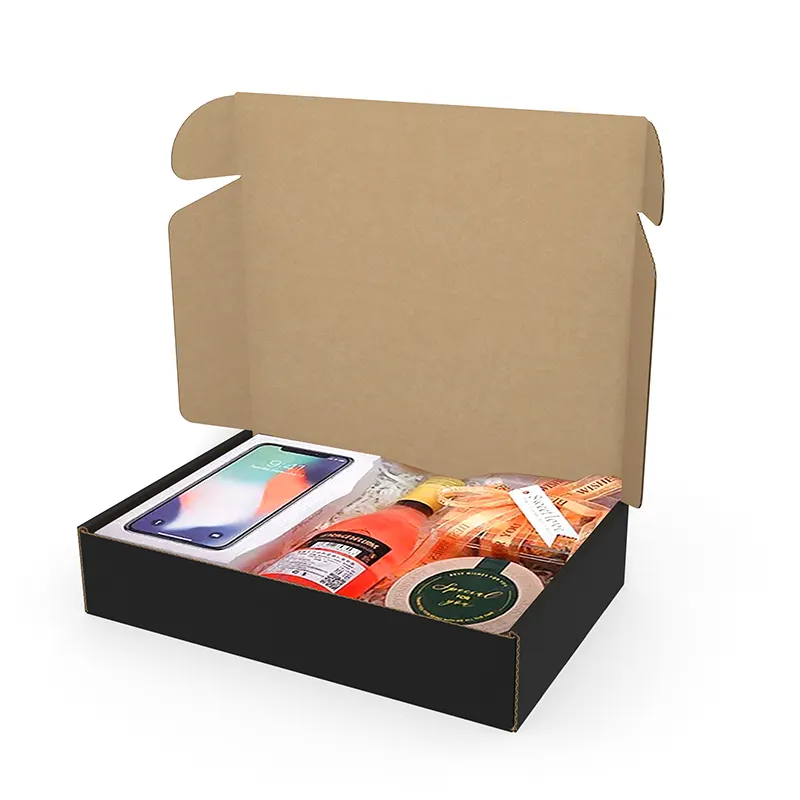 100% 재활용 소재 수제 핸들 배송 상자 포켓 시계 사용자 정의 로고 선물 포장 상자 컵 모자 선물 종이 상자