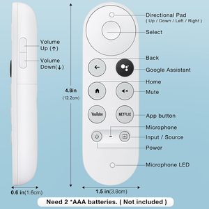 G9N9N Google TV音声リモコンGoogle HD/4Kストリーミングスティックに適しています - Product Image 3