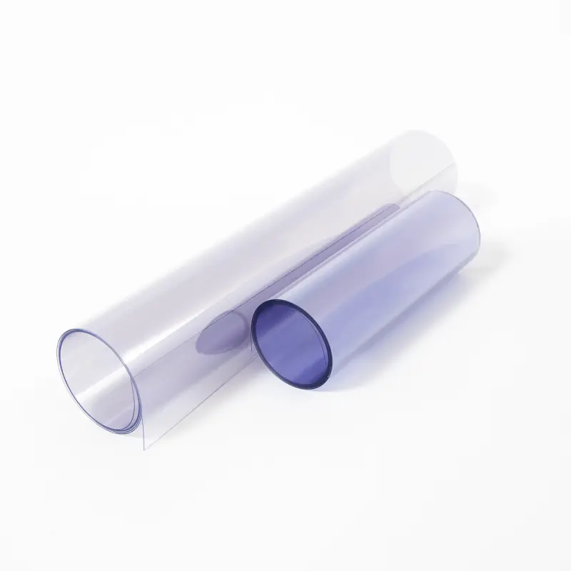 Diskon besar harga pabrik 0.05 mm-5 mm Film lembut PVC bening transparan PVC Film fleksibel dalam gulungan plastik