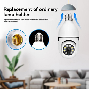 Good Price Home Surveillance Smart Bulb <strong>Camera</strong> <strong>with</strong> Built-in Flashlight Wireless Infrared CMOS <strong>Sensor</strong> Easy WiFi Connectivity - Product Image 4