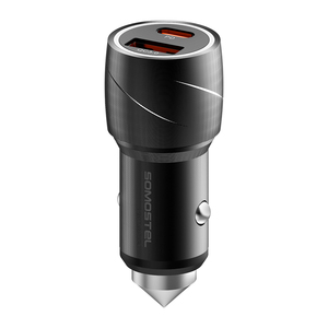 Hot Sale SMS- A111 PD &amp; QC3.0 38W Power Fast Charge 5V <strong>2</strong>.4A Quick Car Charger Dual USB Output with Type c to Type c <strong>2</strong> <strong>in</strong> <strong>1</strong> - Product Image 1