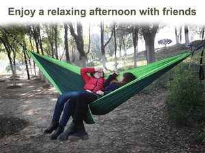 Xách Tay Trọng Lượng Nhẹ Nylon Duy Nhất Võng Với Sợi Dây Thừng Cho Cuộc Phiêu Lưu Ngoài Trời Du Lịch Đi Bộ Đường Dài Cắm Trại & Treo Giường - Product Image 6