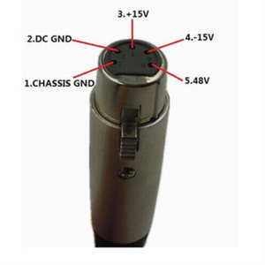 Fuente de alimentación de salida triple estándar ETL 48V 0.25a + 15V 2.5A -15V 2.5A adaptador de corriente XLR 5Pin DC Jack para AMPLIFICADOR DE POTENCIA DE AUDIO - Product Image 3
