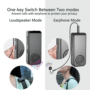 Portátil para altavoz Bluetooth RGB LED Manos libres Llamadas de música Micrófono incorporado Diseño de clip alimentado por batería para fiestas - Product Image 5