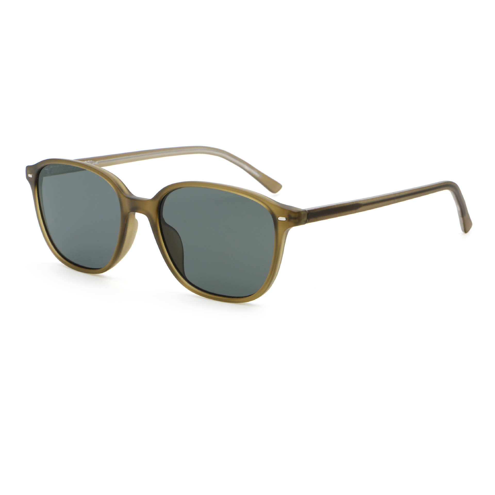 Monture C4 Vert Sable, Verres Entièrement Gris