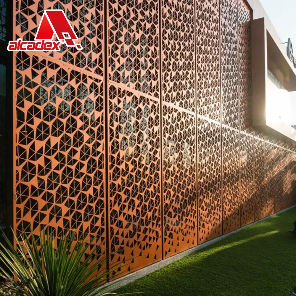 Anpassen von Aluminium-Dekorations platten Gebäude verkleidung Wand fassade Aluminium-Lochblech haus Außen platte